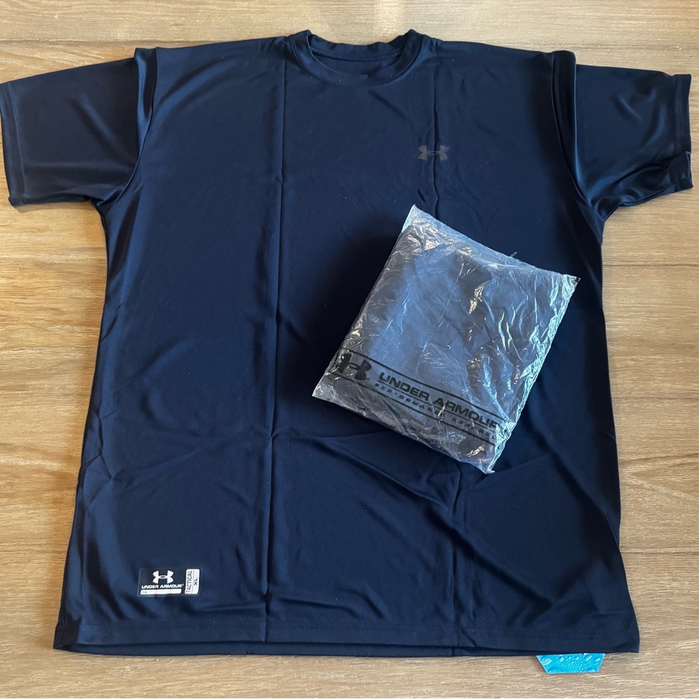 Under Armour Men’s Tactical Line Navy T-Shirts (Set of 2) — Size XL — NWT